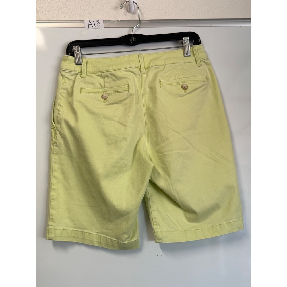 Tommy Bahama Womens Lime Green Chino Shorts Cotton Blend Size 4 - Picture 5 of 8
